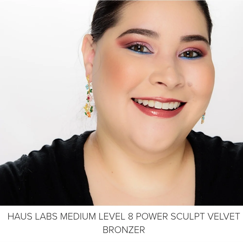 NIB $38 HAUS LABS BY LADY GAGA Velvet Talc-Free Powder Bronzer Medium Level 8